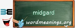 WordMeaning blackboard for midgard